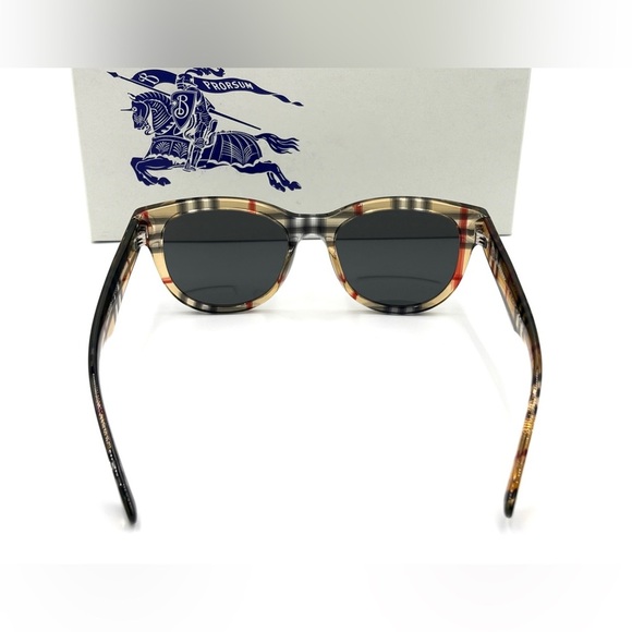 Burberry Sunglasses Plaid Frame Smoke Lens OBE4432U 412287 54-17-140 NWT - Picture 12 of 15
